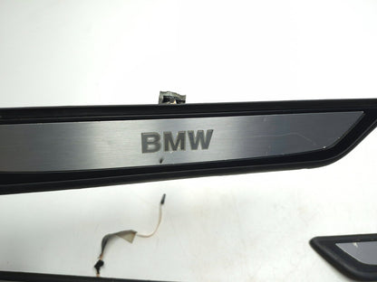 2011 BMW 750li Door Sill Scuff Plate Trim Front & Rear 4pcsoem