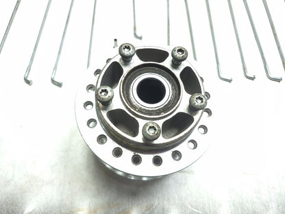 2016 Harley Davidson Dyna Fxdbp Front Wheel Axle Hub & 31 Spoke OEM