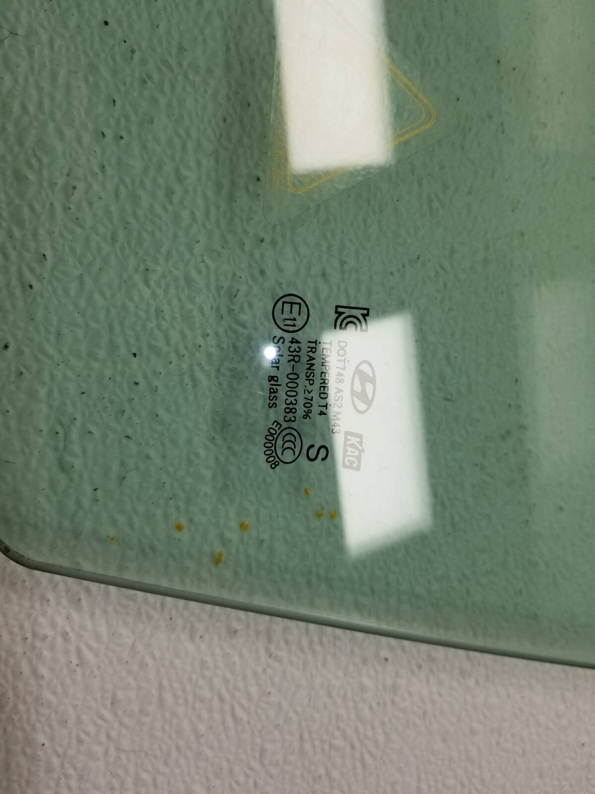 2014 Hyundai Elantra Gt Door Window Glass Front Left Driver OEM