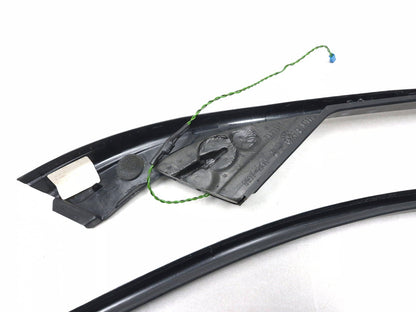 2007 BMW 530i E60 Front Door Window Frame Surround Tweeter Trim Left & Right OEM