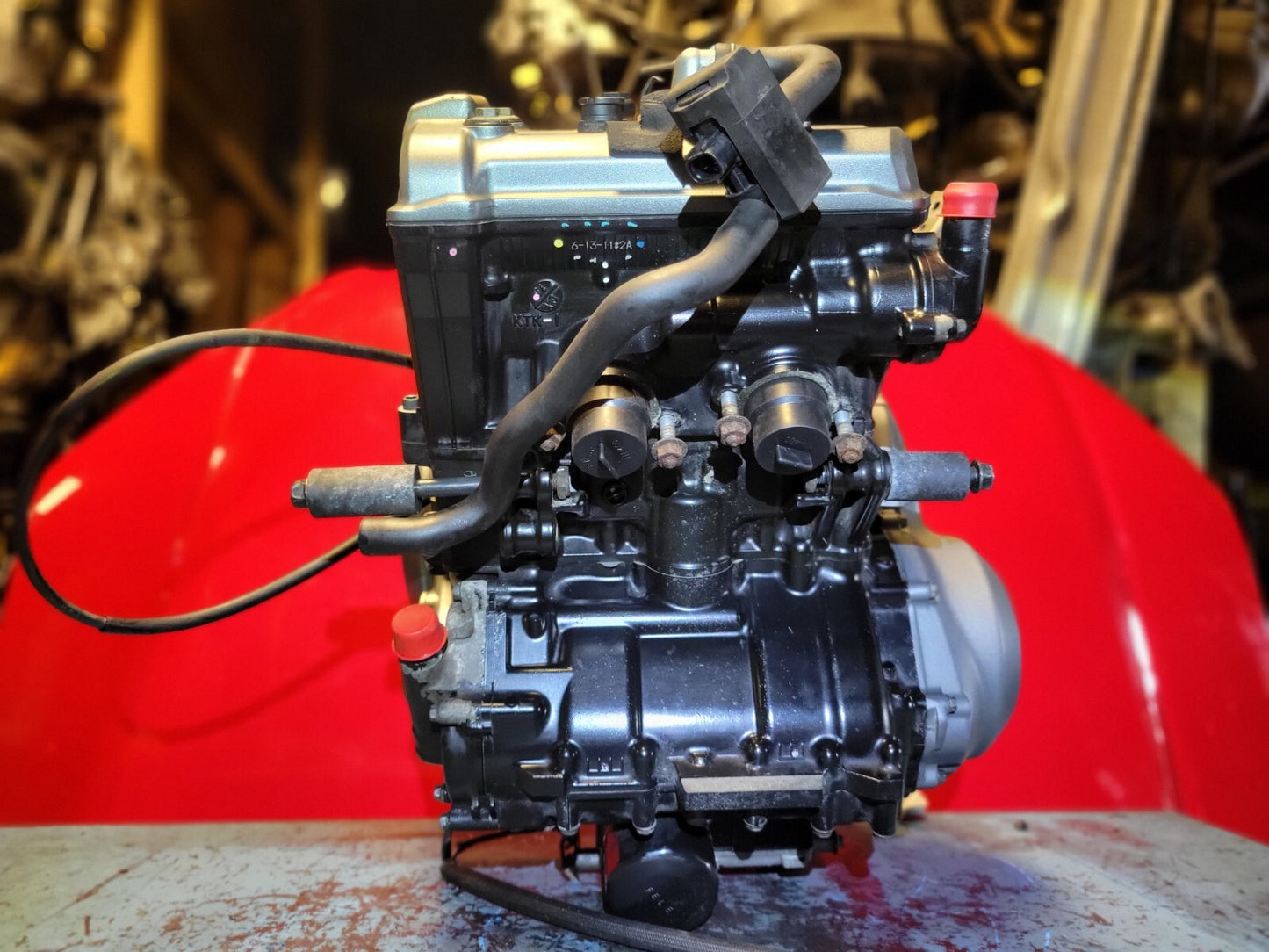 2017 Kawasaki Z650 Er650h Engine Motor 7,789 Miles ✅ Has Damage. See Photos