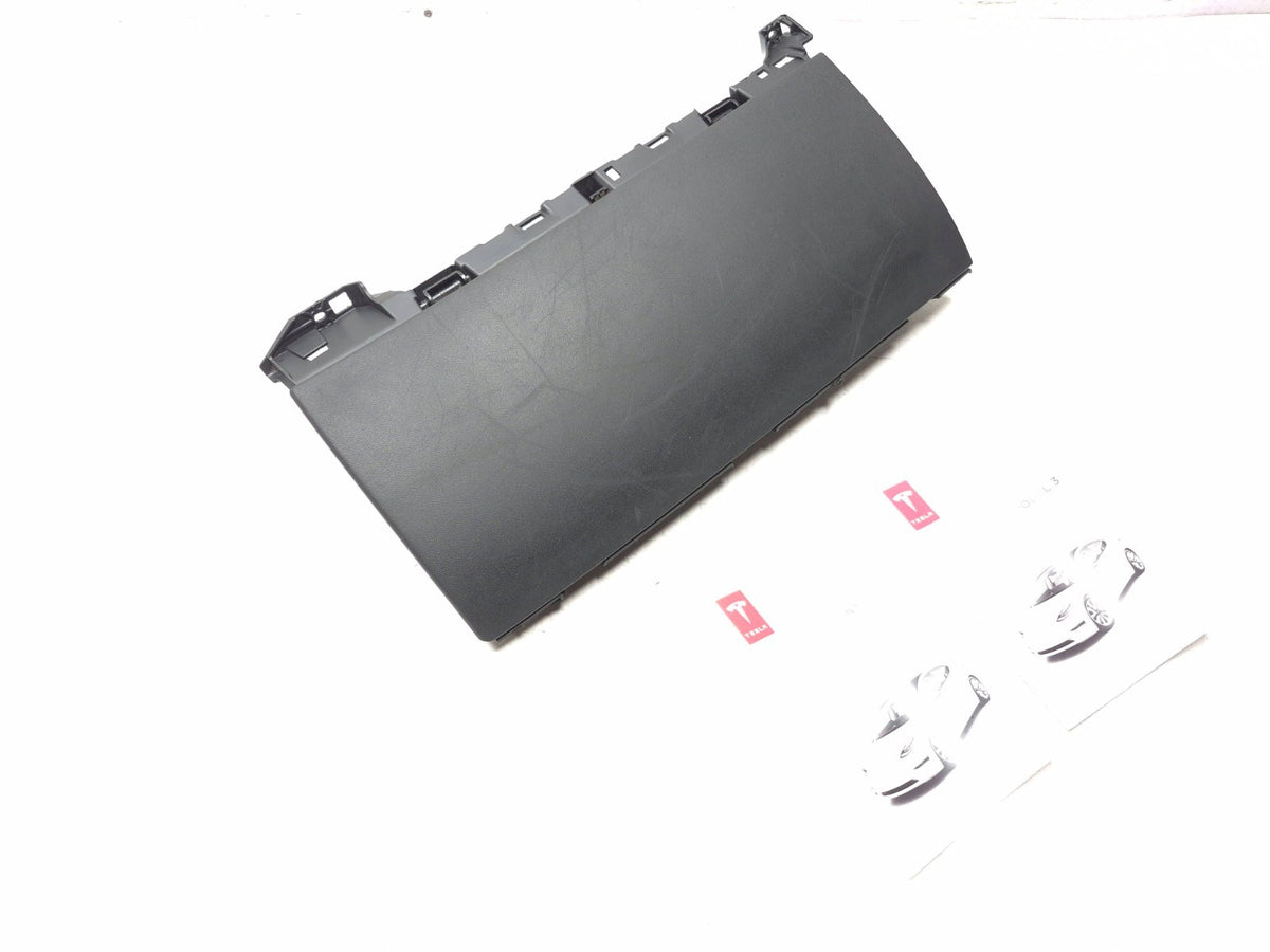 2020 Tesla Model 3 Dashboard Storage Compartment & Owners Manual OEM