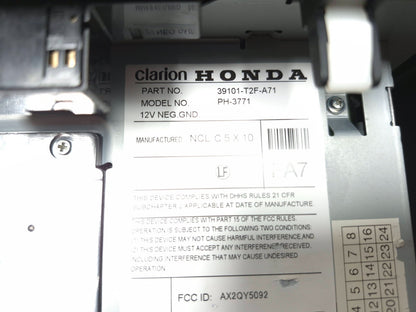 2016-2017 Honda Accord Radio Receiver Gps Tv Display Screen OEM