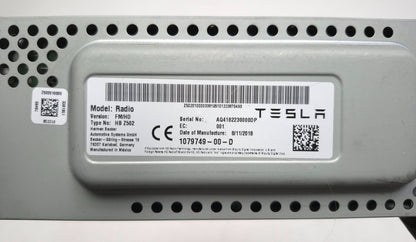2018 Tesla Model 3 FM Hd Radio Receiver Control Module 1079749-00-d OEM