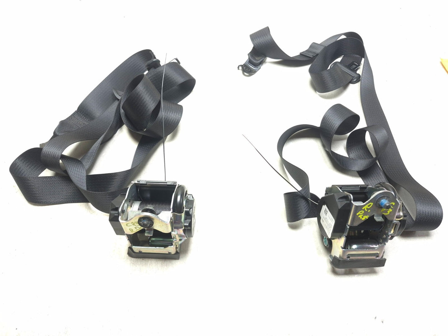 2019 Tesla Model 3 Rear Seat Belt Retractor Left & Right Pair OEM