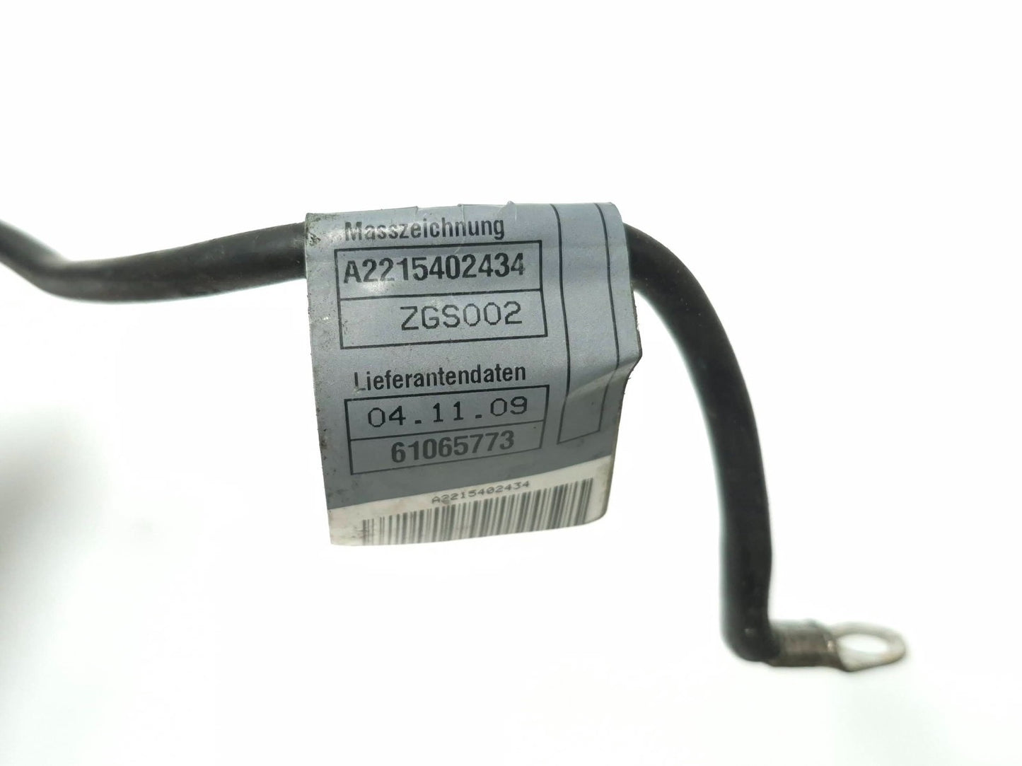 2010 Mercedes S400 W221 High Voltage Battery Cable OEM