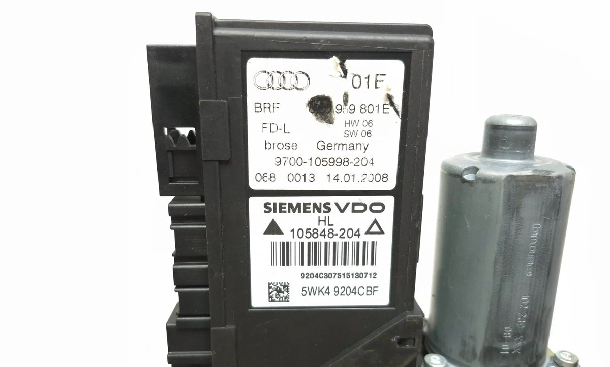 2008 Audi A4 Sedan Rear Window Motor Driver Side Left OEM