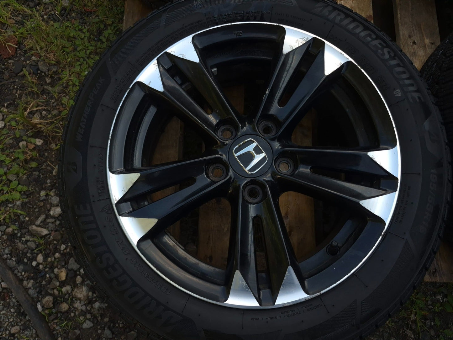 2014 Honda Cr-z Wheel Rim W/ Tire 195/55/r16 16x6j Et45 6.5/32 4 Pcs OEM
