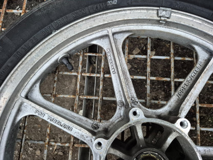 1990 Kawasaki Vn750 Vulcan Rear & Front Wheel W/ Tire Pair R 15 R 19 OEM