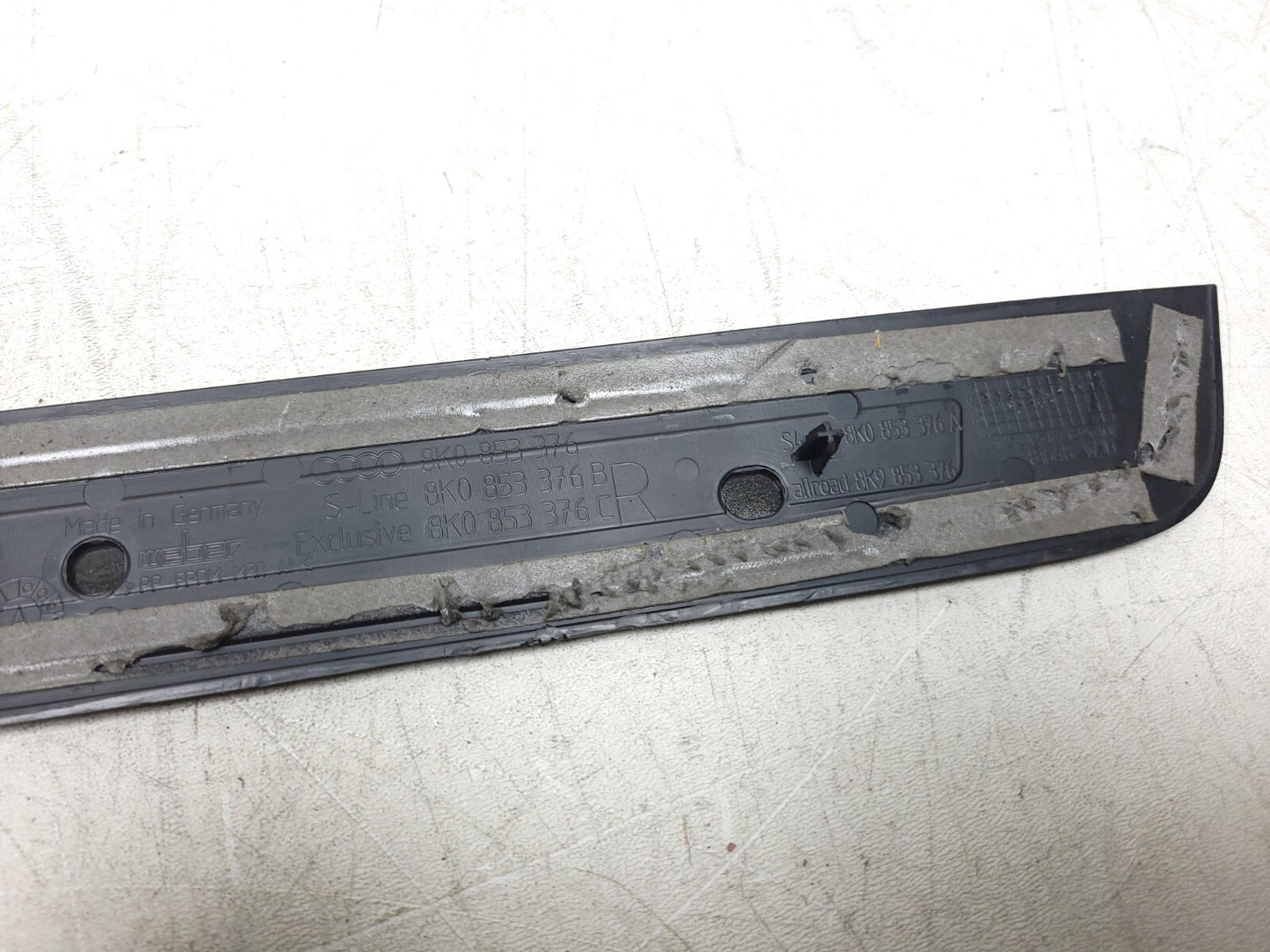 2009 - 2016 Audi A4 S4 Sedan Door Sill Scuff Plate Trim 4 Pcs OEM