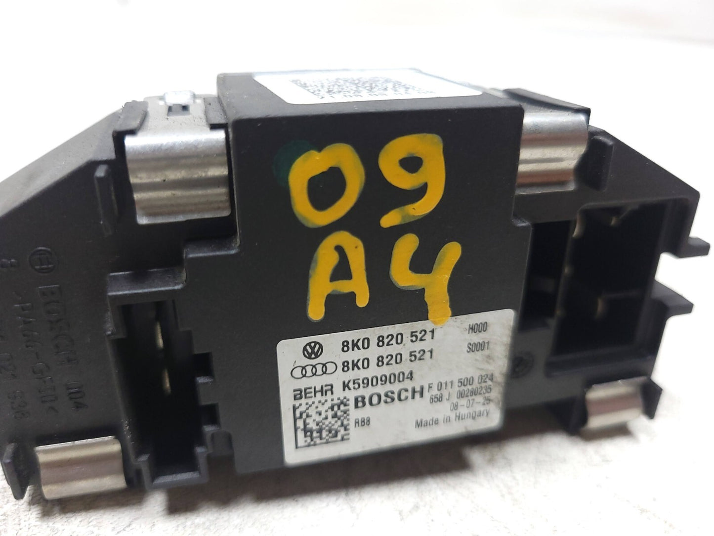 2009 - 2012 Audi A4 S4 Sedan Blower Motor Resistor OEM