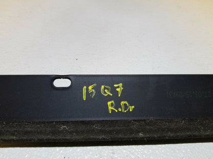 2015 Audi Q7 Rear Door Window Belt Molding Left Driver Side OEM