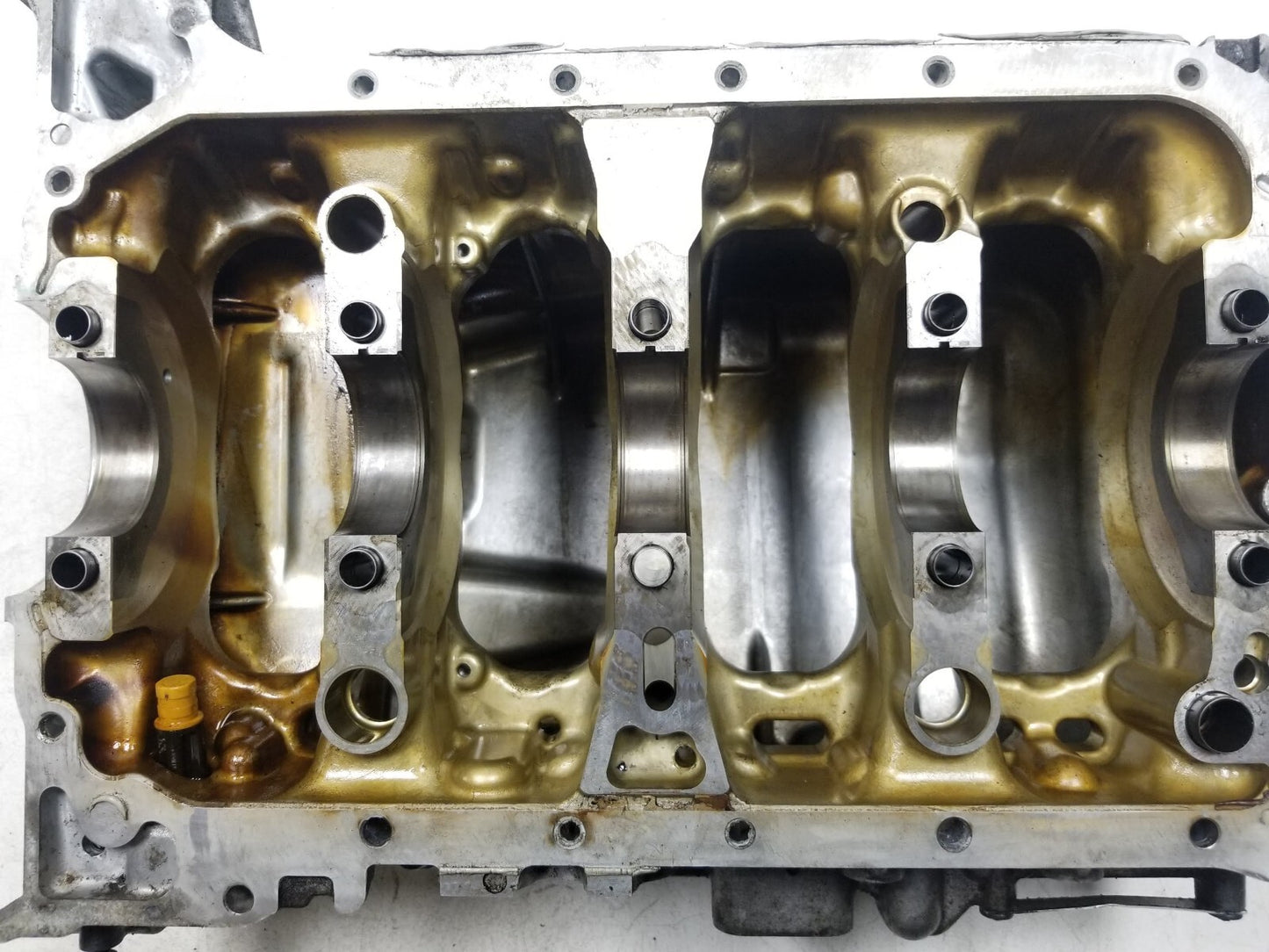 2010 Acura Tsx 2.4l Engine Oil Pan Upper & Lower Pair OEM