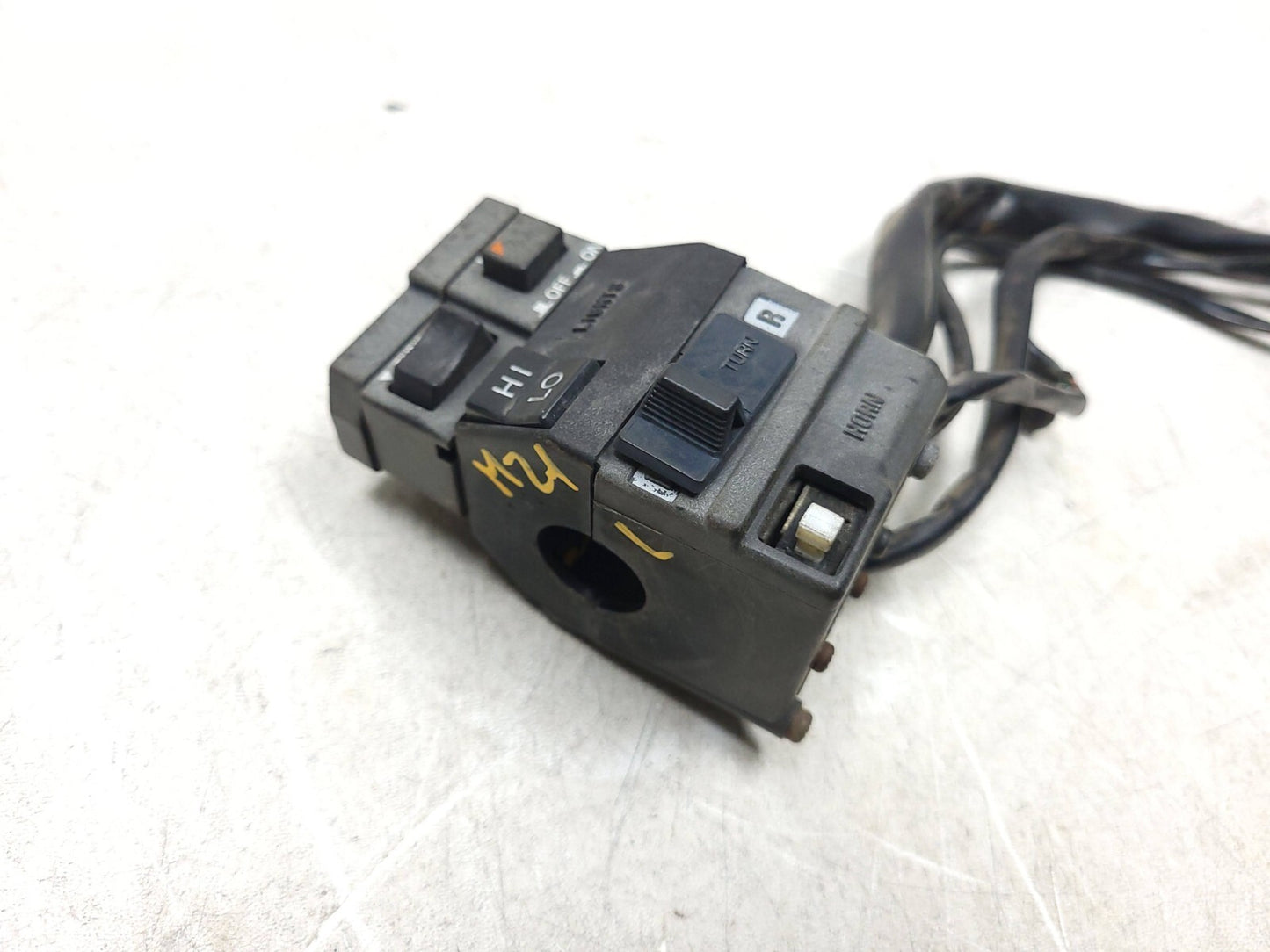 1984-1987 Honda Gl1200 Goldwing Left Handlebar Switch Turn Headlight & Cable OEM