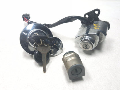 2004 Honda Shadow Aero Vt750c Ignition Lock Set & Fuel Cap 3 Pcs OEM