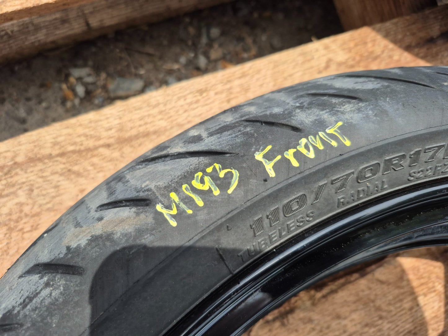 2019 Kawasaki Z400 Er400d Wheel Rim & Tire Front & Rear *straight* OEM
