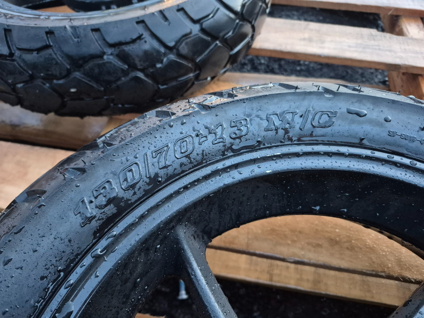 2023 Qianxin Fy200t Rear & Front Wheel W/ Tire Pair 130/70/13 OEM
