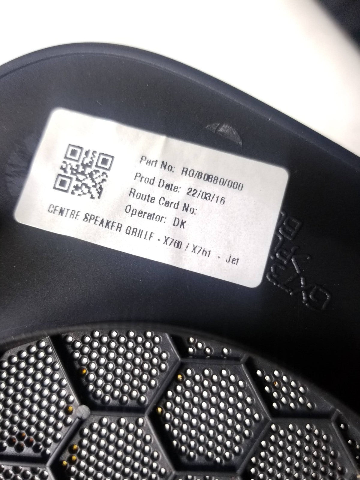 17 Jaguar Xe Dash Center Speaker Grille Cover OEM
