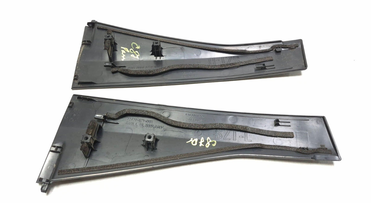 2013 Honda Cr-z Door Pillar Molding Trim Left & Right 4pcs OEM