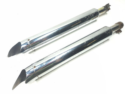 1995-2006 Harley Touring Electra Glide Rear Exhaust Muffler Supertrapp Pair OEM