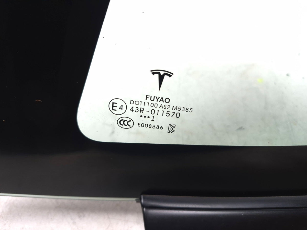 2021 Tesla Model 3 Rear Quarter Window Glass Driver Side Left OEM