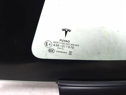 2021 Tesla Model 3 Rear Quarter Window Glass Driver Side Left OEM