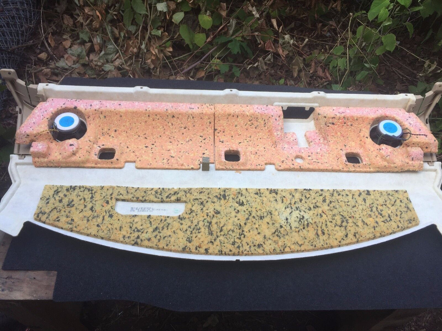 05 06 07 08 09 BMW E60 Rear Deck Shelf Trim Cover W/ Speakers Assembly OEM