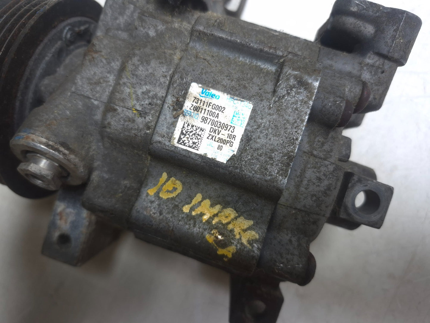 2010 Subaru Impreza 2.5l A/c Compressor OEM