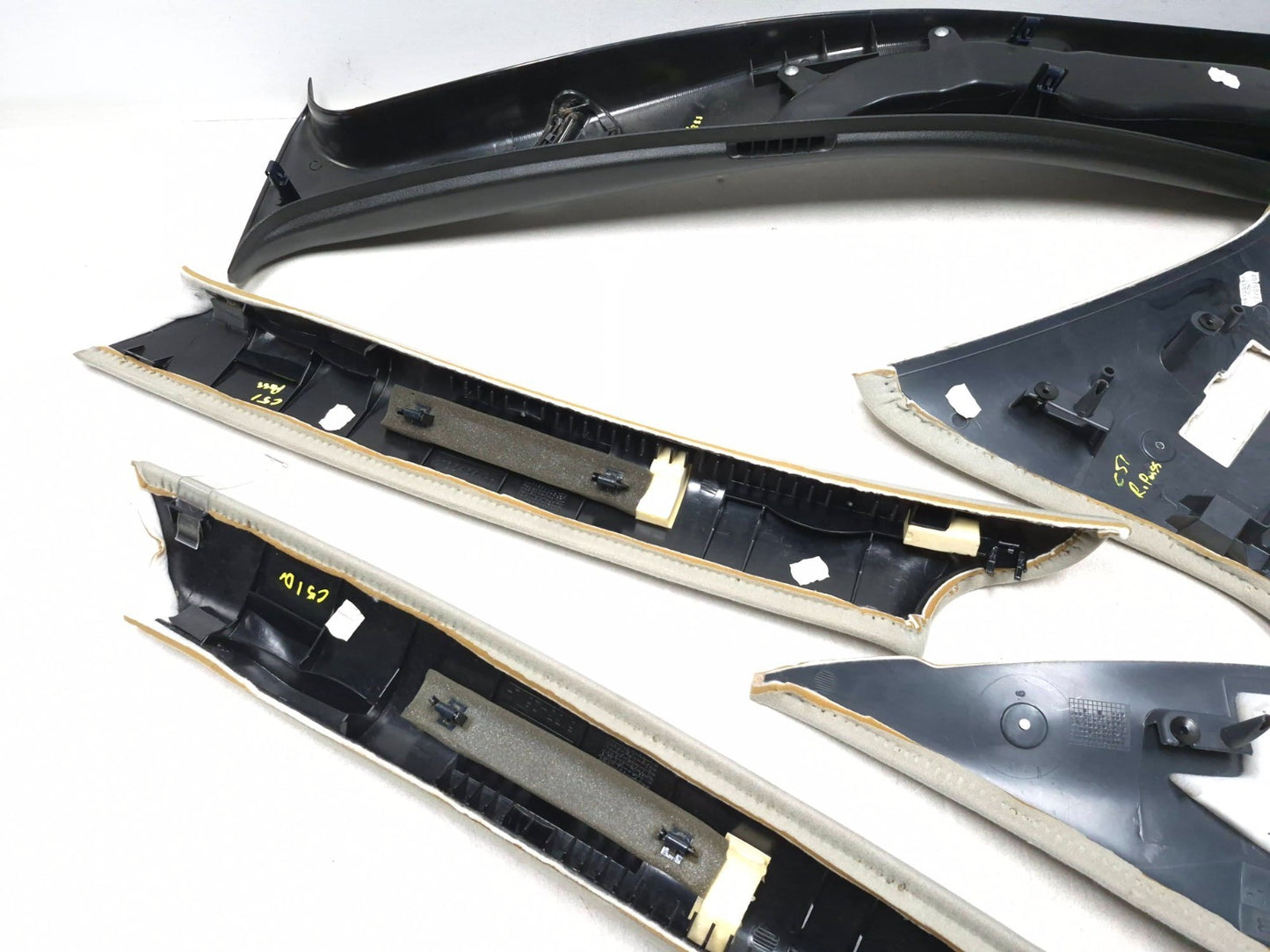 2007 Saab 9-5 Aero A-pillar & B-pillar & C-pillar Molding Trim Kit OEM