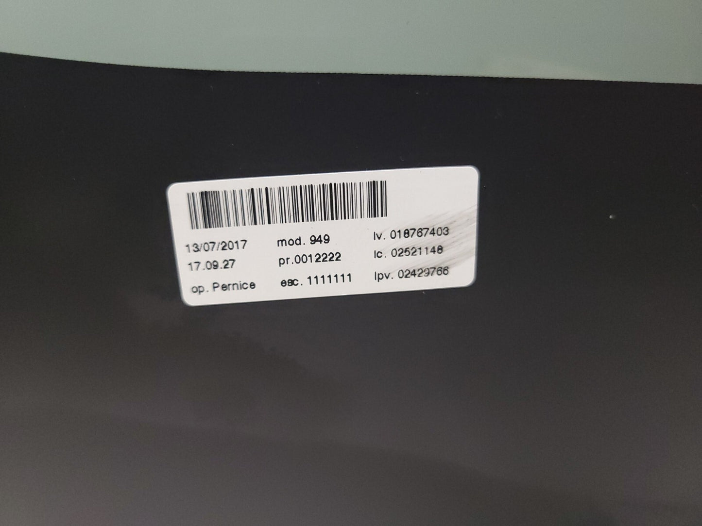 2017-2023 Alfa  Romeo Stelvio Rear Panoramic Sunroof OEM