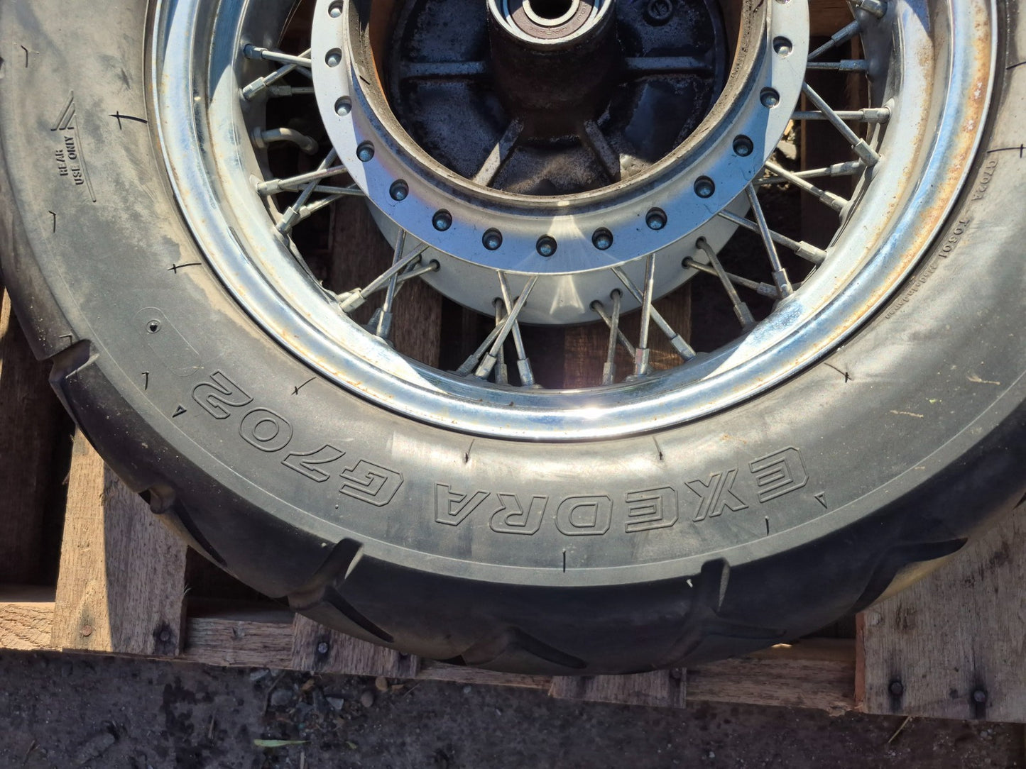 2009 Honda Shadow Vt750 Spirit Wheel Rim & Tire Front & Rear *straight* OEM