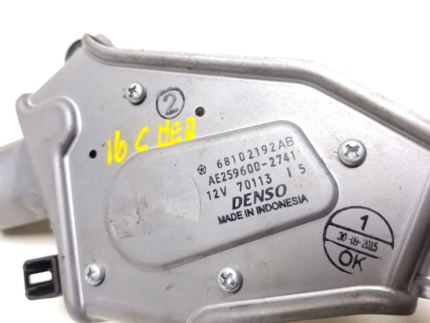 2016 Jeep Cherokee Liftgate Wiper Motor OEM