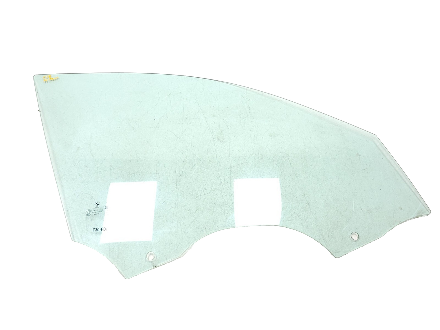 12-18 BMW 330xi F30 Front Door Window Glass Passenger Side Right OEM