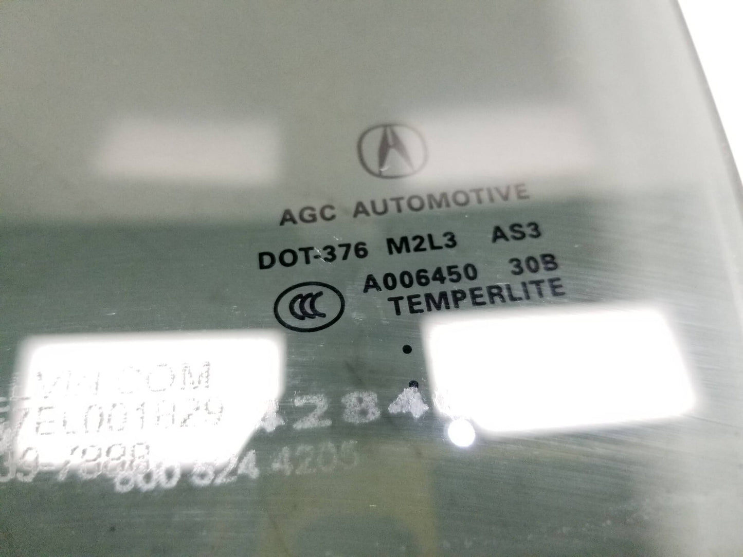 2014 Acura Rdx Door Window Glass Rear Driver Side Left OEM