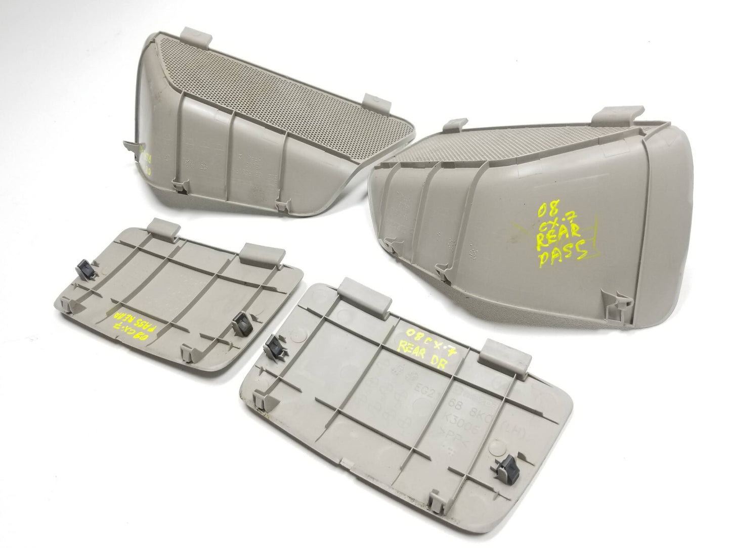 2009 Mazda Cx-7 Trunk Insert Cover Panel & Speaker Cover 4pcs OEM