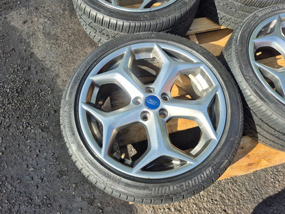 2014-2018 Ford Focus St Wheel Rim W/tire 18jx18 235/40/r18 Bridgestone 4 Pcs OEM
