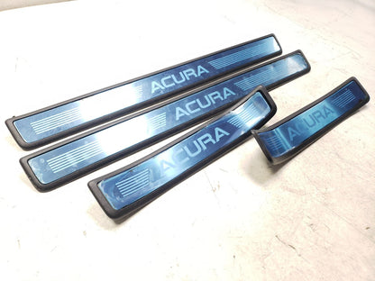 2009 - 2014 Acura Tsx Door Sill Scuff Plate Trim Panel Front & Rear 4pcs  OEM
