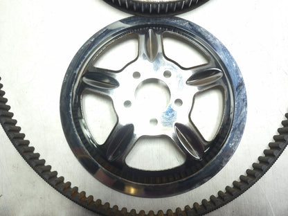 2004 Harley-davidson Sportster Xl883 Rear Wheel Pulley & Drive Belt Set OEM