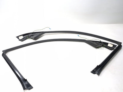 2007 BMW 530i E60 Front Door Window Frame Surround Tweeter Trim Left & Right OEM