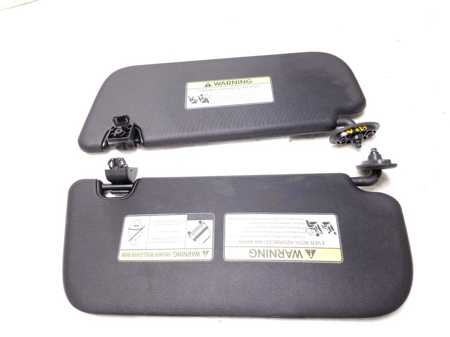 2014 - 2019 Kia Soul Body Sun Visor Pair OEM