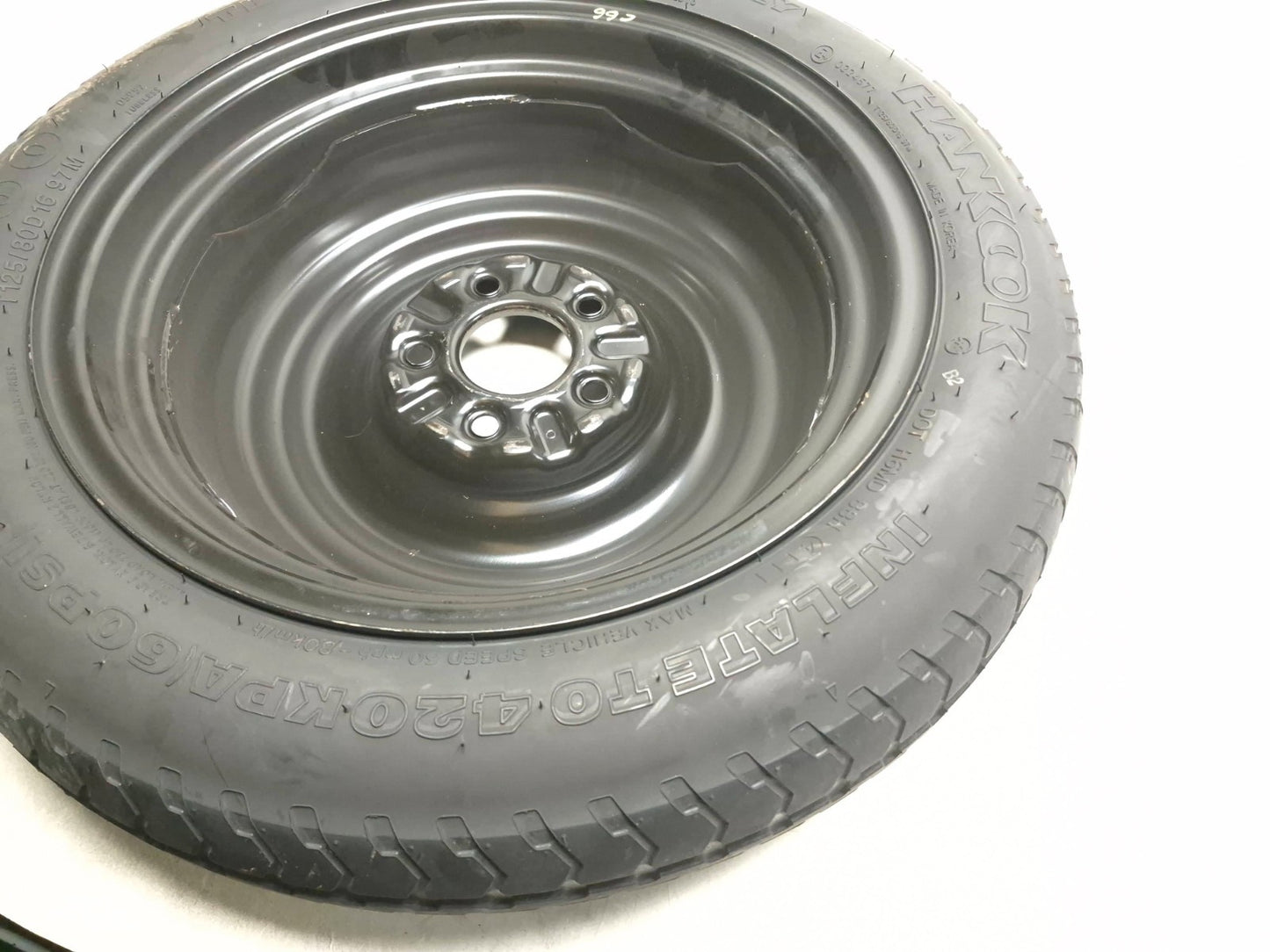 2012 Hyundai Sonata Spare Wheel Tire T125/80 D16 Hankook OEM