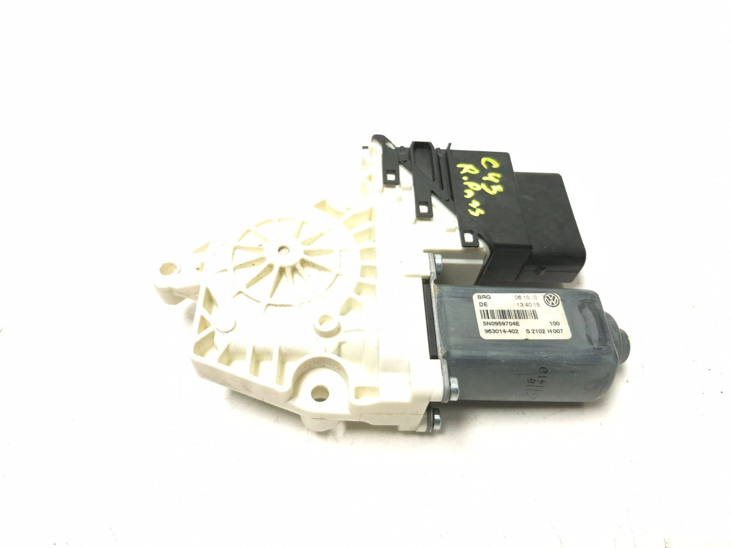 2011 Volkswagen Tiguan Window Regulator Motor Rear Passenger Side Right OEM