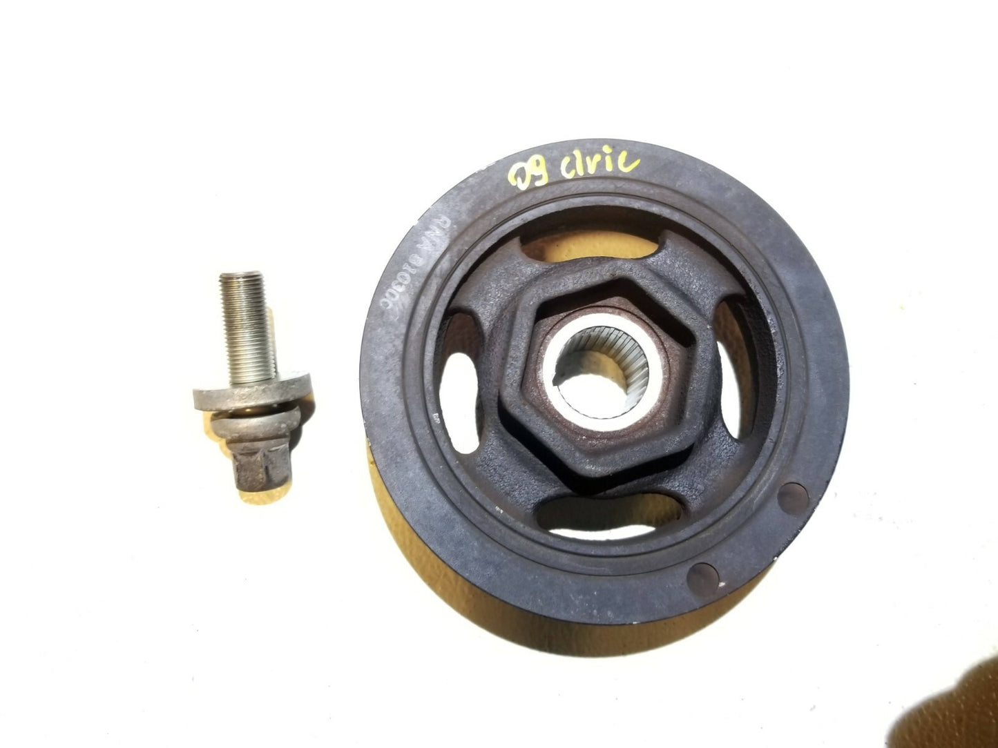 2009 Honda Civic Crankshaft Harmonic Balancer Pulley W/ Bolt OEM