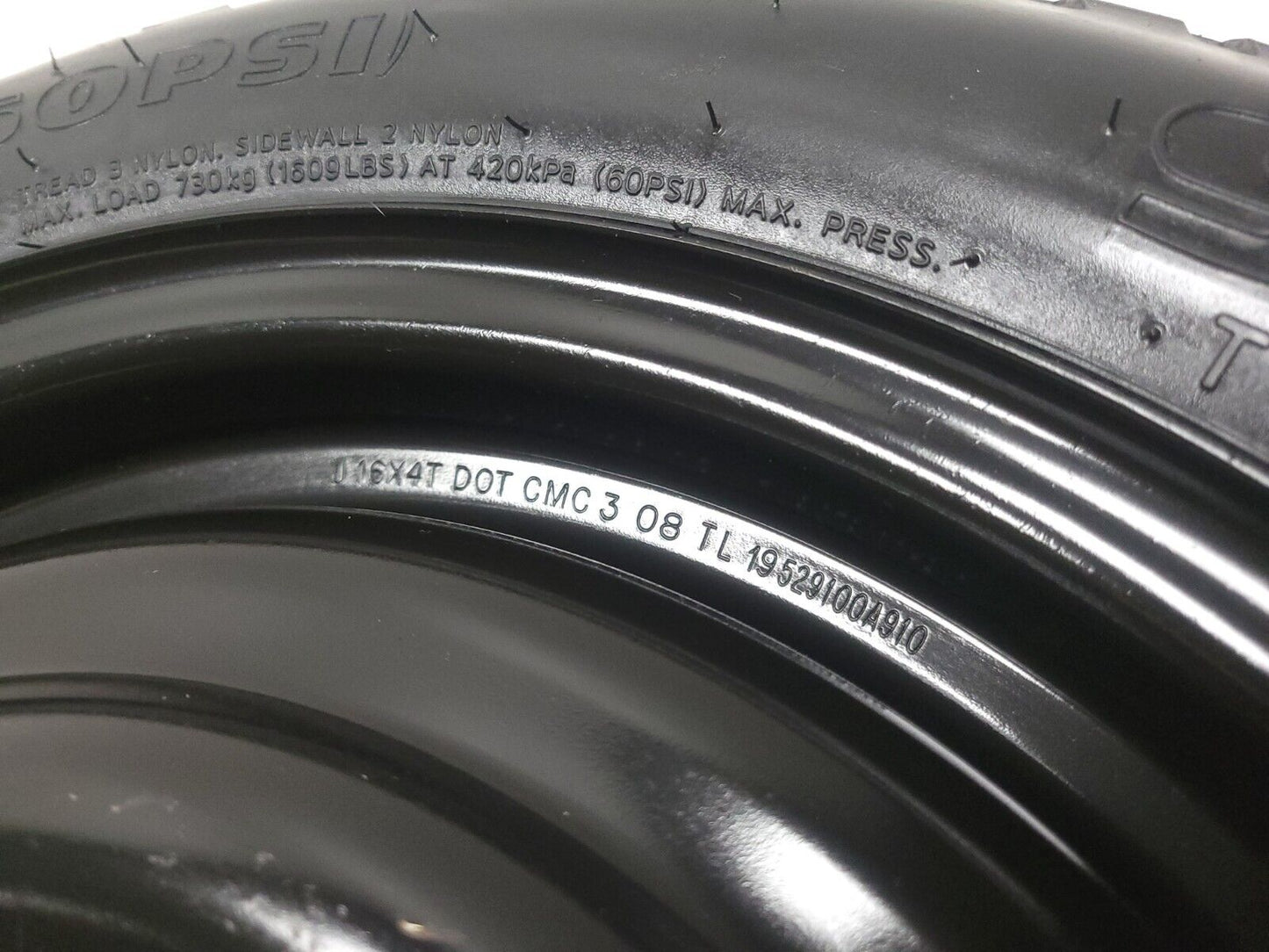 06 07 08 09 10 Hyundai Sonata Spare Tire T125/80d16 OEM