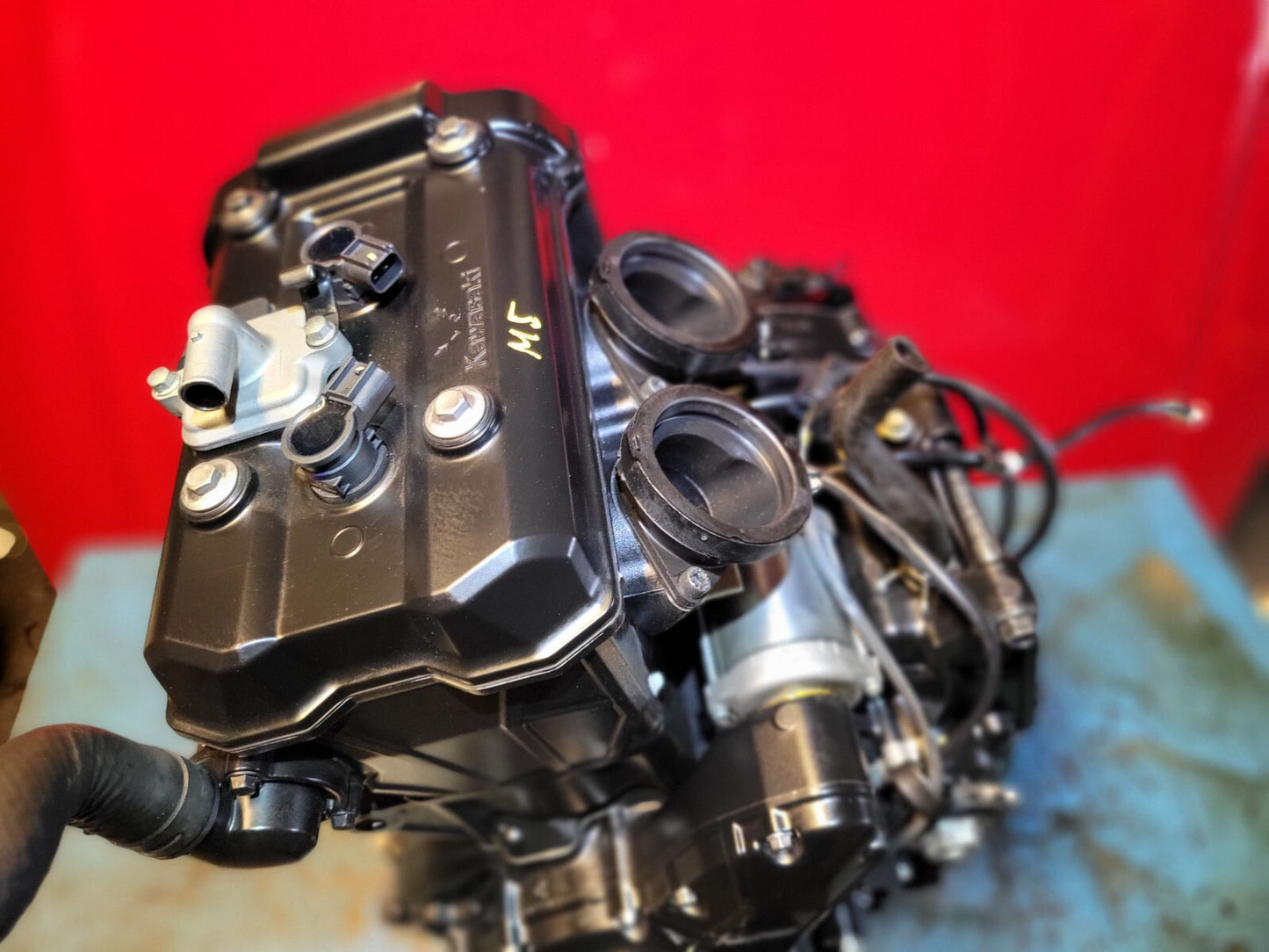 2023 Kawasaki Ex650 Engine Motor 2247 Miles * Has Some Damage* ✅