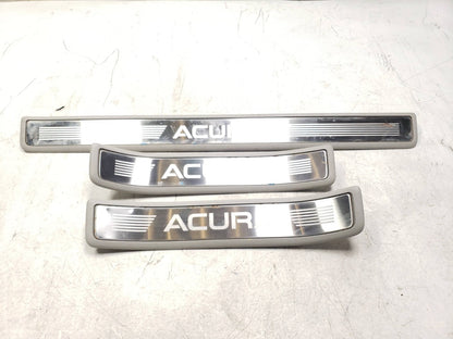 2009 - 2014 Acura Tsx Door Sill Scuff Plate Trim Panel Front & Rear 3pcs  OEM
