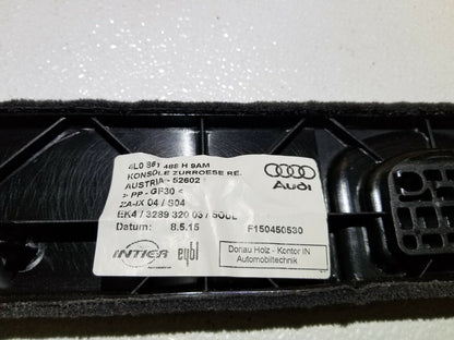 2015 Audi Q7 Trunk Cargo Floor Side Lining Trim Cover Left & Right Pair OEM