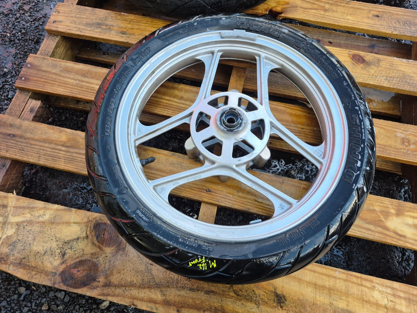 2007 Kawasaki Ninja 250 Ex250 Wheel Rim W/tire Front & Rear Pair OEM