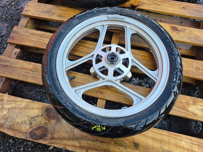 2007 Kawasaki Ninja 250 Ex250 Wheel Rim W/tire Front & Rear Pair OEM