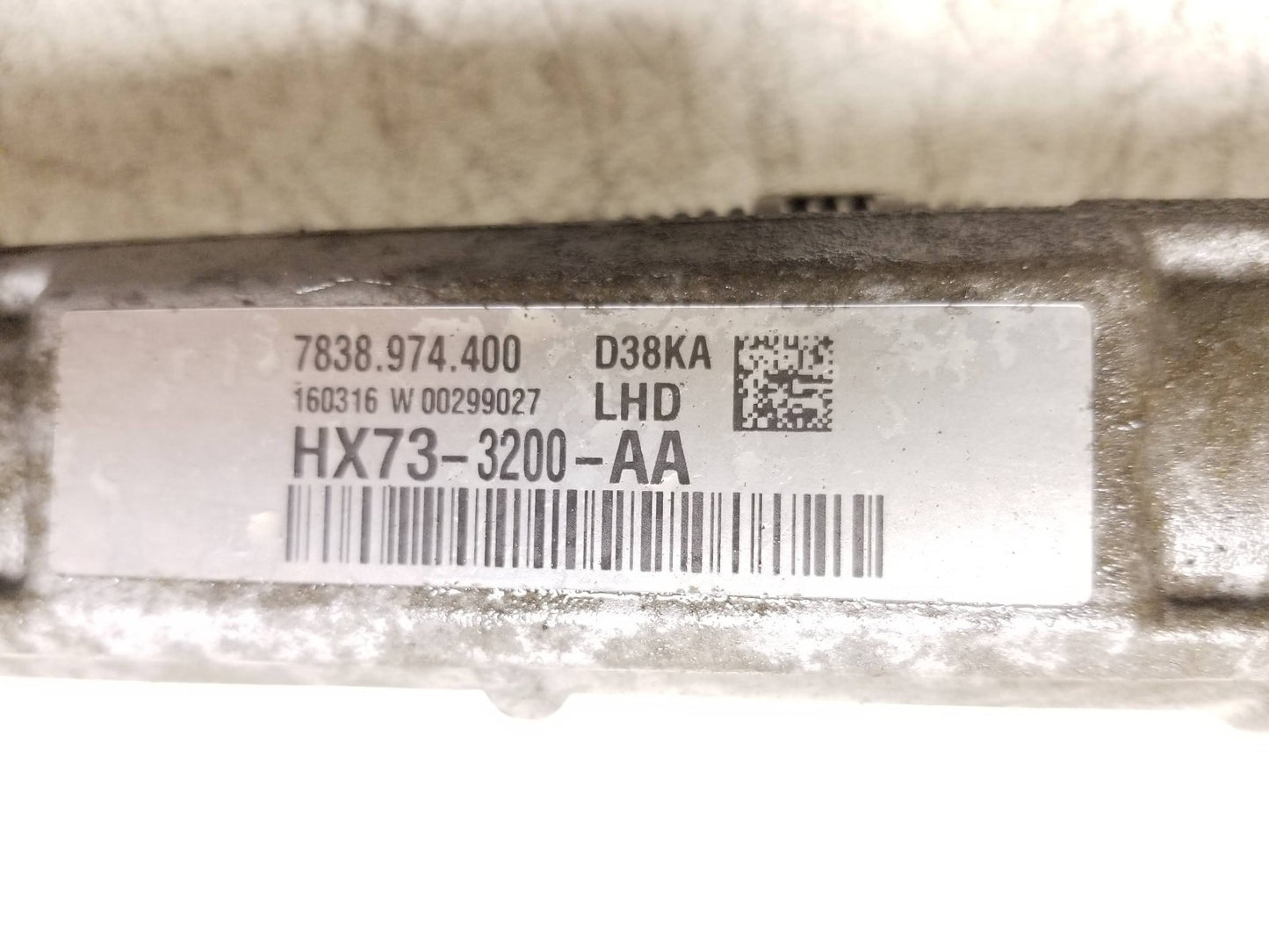 2017 Jaguar Xe Power Steering Gear Rack & Pinion Assembly OEM Hx73-3200-aa